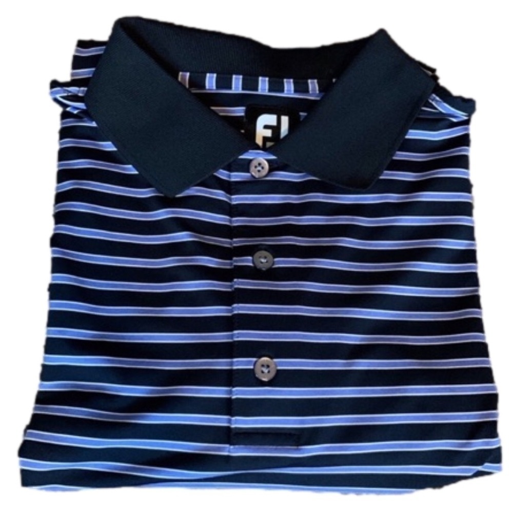 FootJoy Lisle self collar golf polo shirt Size Medium Brasstown Valley resort